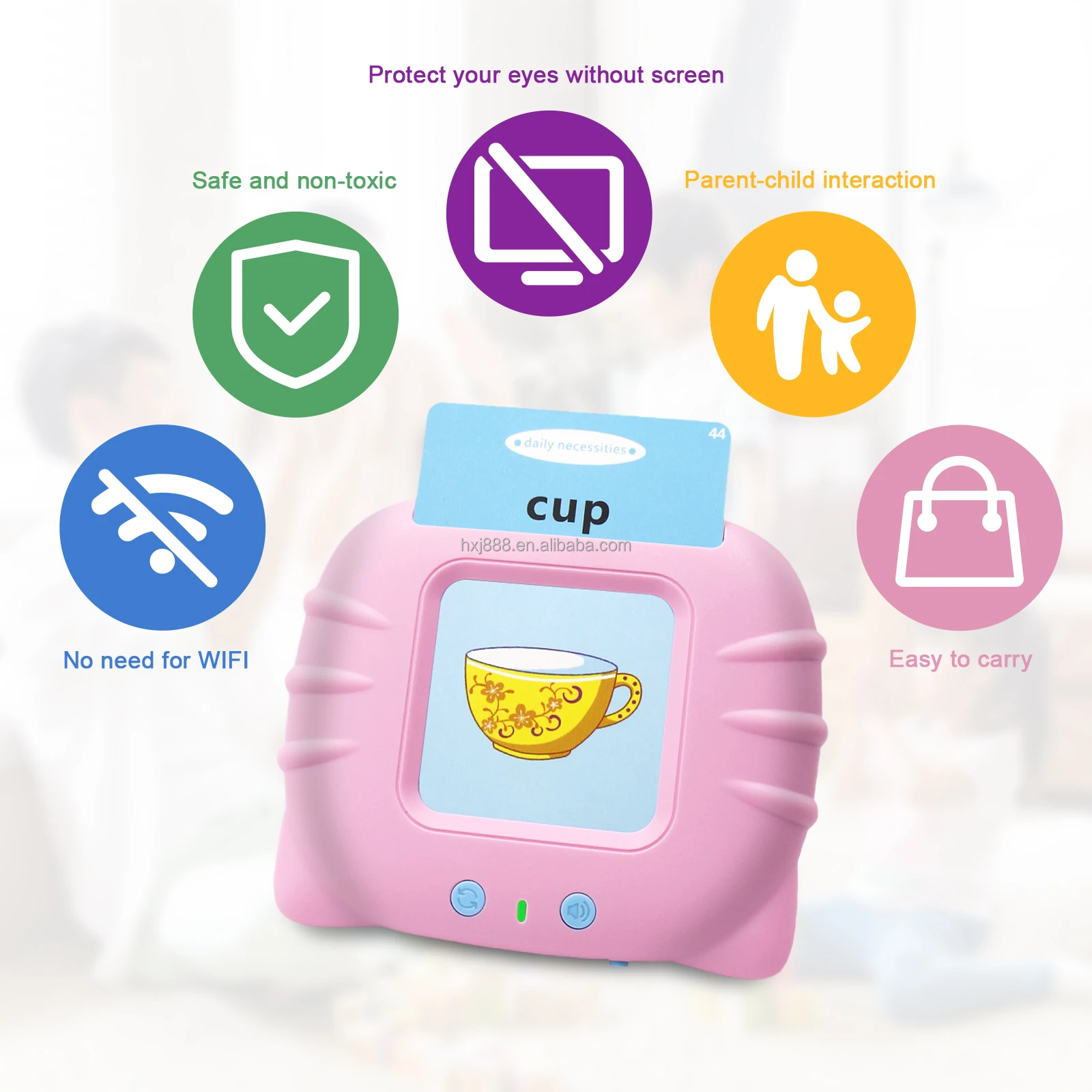 low price Children Toys happy study  Bilingual Card Machine Educational English Learning Machine Kid-learning