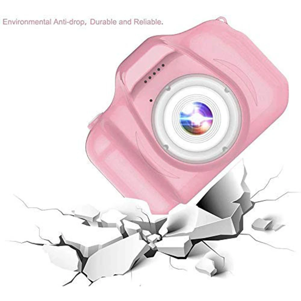 Christmas New Year Birthday Gifts for Boys Girls Age 3-9 X2 1080P HD Dual Camera Lens Kids Selfie Camera