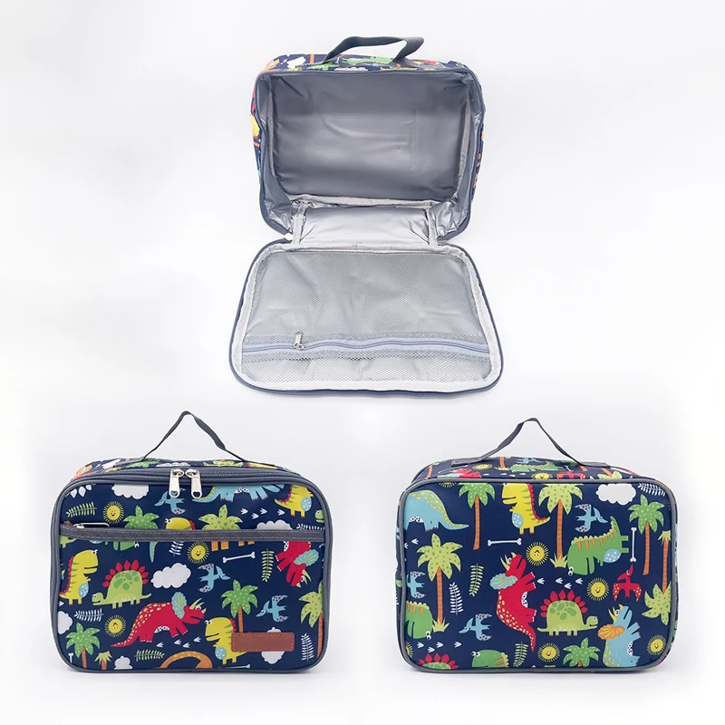 Food Cold Children Kids Lunch Cooler Box Bag For Office School  Foil Tote Insulated Cooler Bag Meal Lunch Bag For Kids