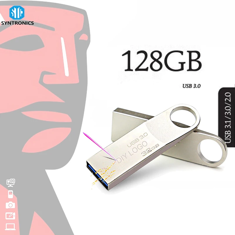USB-флеш-накопитель в металлическом корпусе Usb 3 0 2/4/8/16/32/64