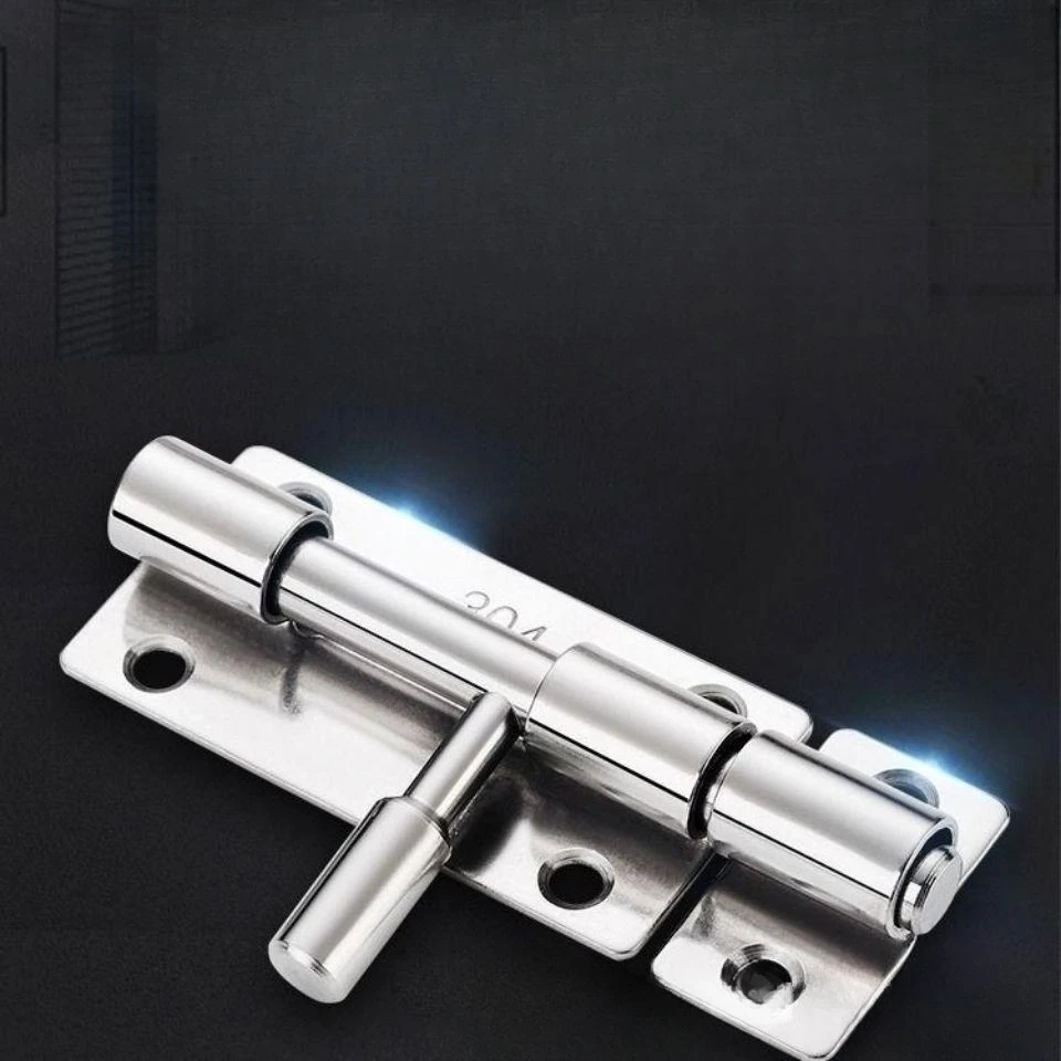 304 из нержавеющей стали деревянные двери и окна Противоугонный Болт замок, утолщенный открытый дверной болт для ванной комнаты