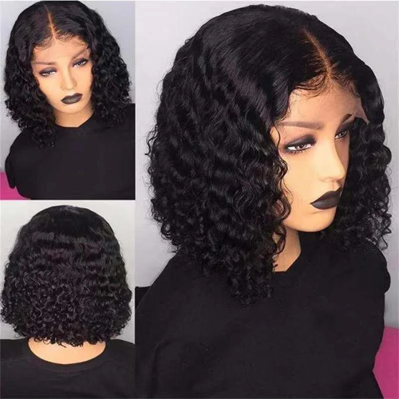 Wholesale Beautiful High Temperature Synthetic Hair Elegant Black Curly Style Synthetic Hair Wigs For Black Women