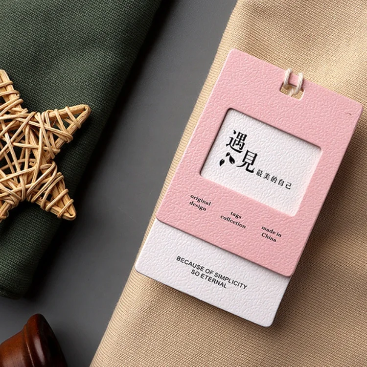 Original Design Custom Paper Tag Personalized Brand Logo Label with Rope for Coat