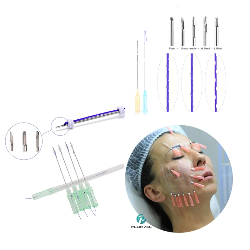 New Products Sharp Needle Pdo Thread Lifting Face Twin Thread For Suture Lifting Face Korea
