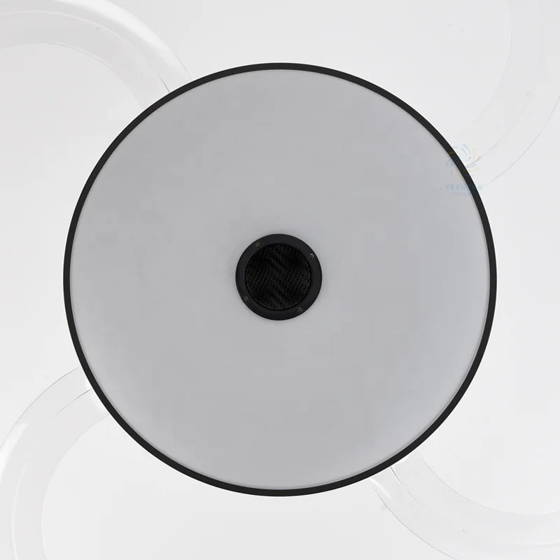 2030 110V 220V 42inch fan ceiling fan hidden blades with speaker