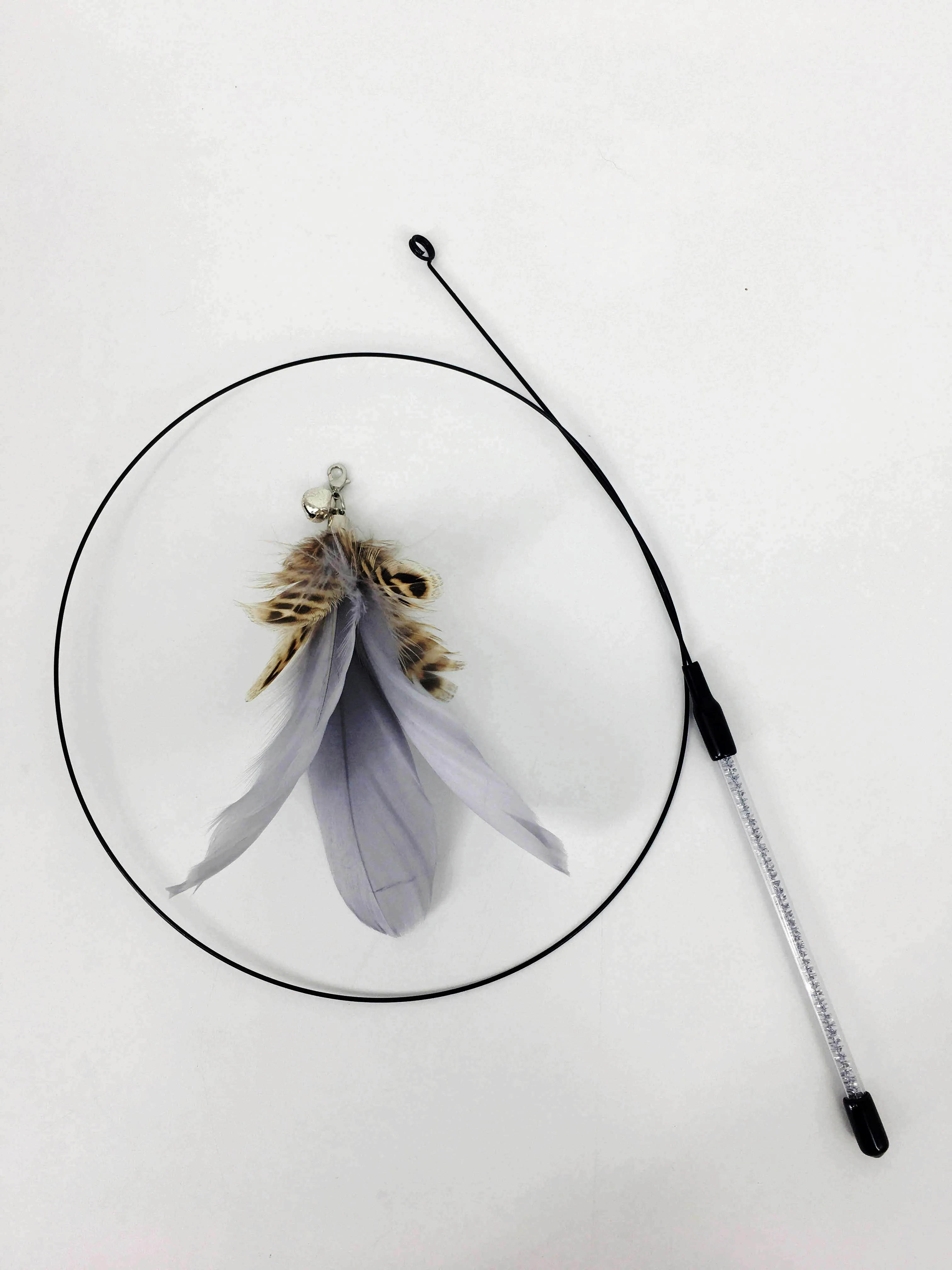 Interactive Pet Supplies Indoor Toys Suction Cup Feather Funny Cat Teaser Wand Stick