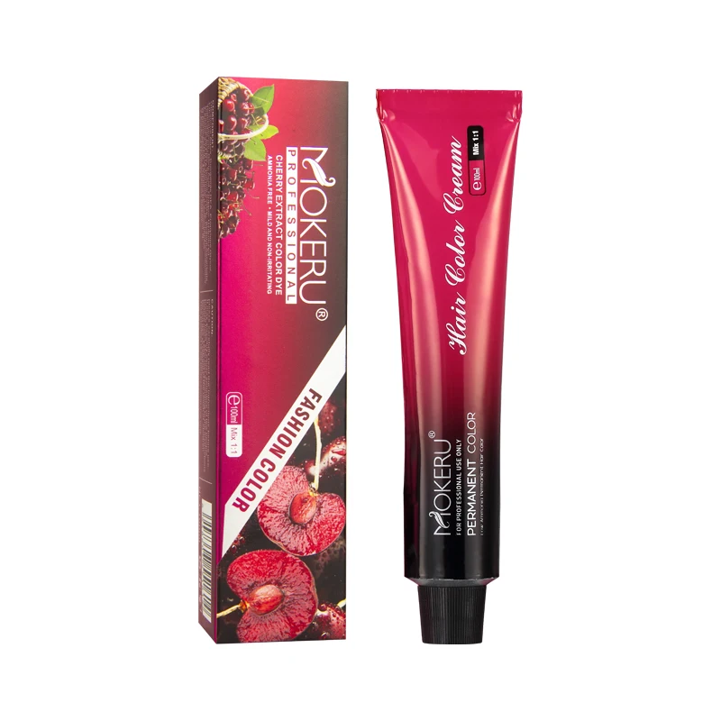 Mokeru Cherry Color Cream 100ml  68 Colors Travel Size 100% Cover White% Gray Long Lasting OEM/ODM Warmly Welcomed