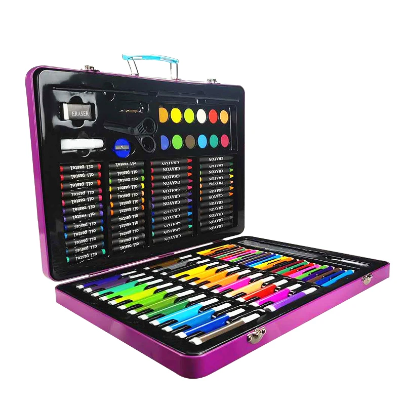 New Arrival 120pcs Colour Pencil Set Crafts Art Set Draw Pencil Art Crayon Painting Drawing Supplies Kit