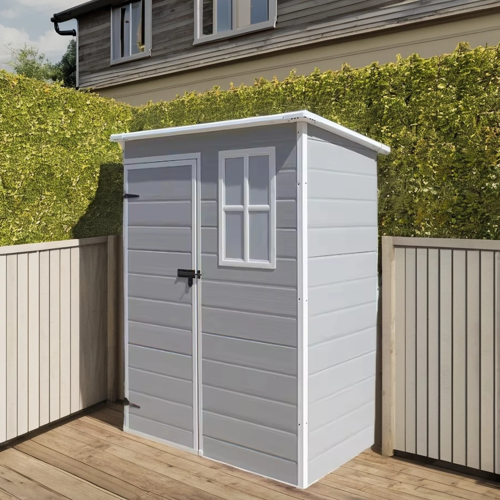 Factory Direct Sale Outdoor House Garden Tools Plastic Shed With Floor