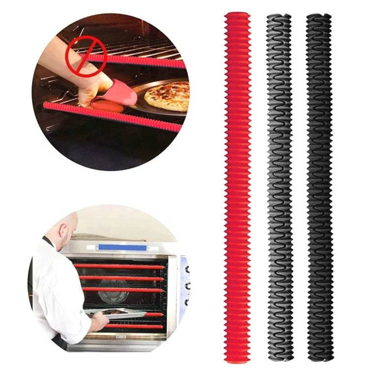 Silicone Thread Shape Oven Anti-Scalding Strip Microwave Oven Silicone Insulation Sleeve Anti-Scalding Rack