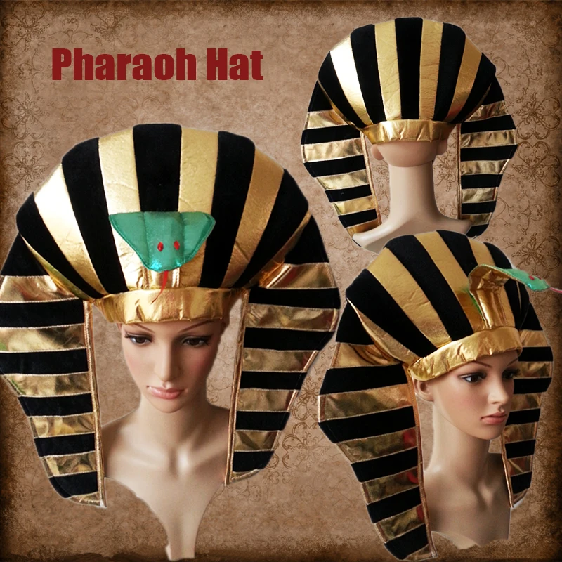 Party Halloween Plush ancient Egyptian Pharaoh hats fancy dress hats MH-1600