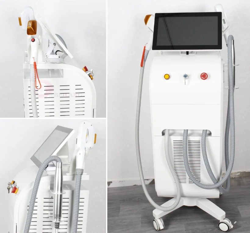 4 In1 IPL+ Rf+Nd Yag+ Diode Laser  755 808 1064 nm Triple wavelength Laser Beauty Equipment