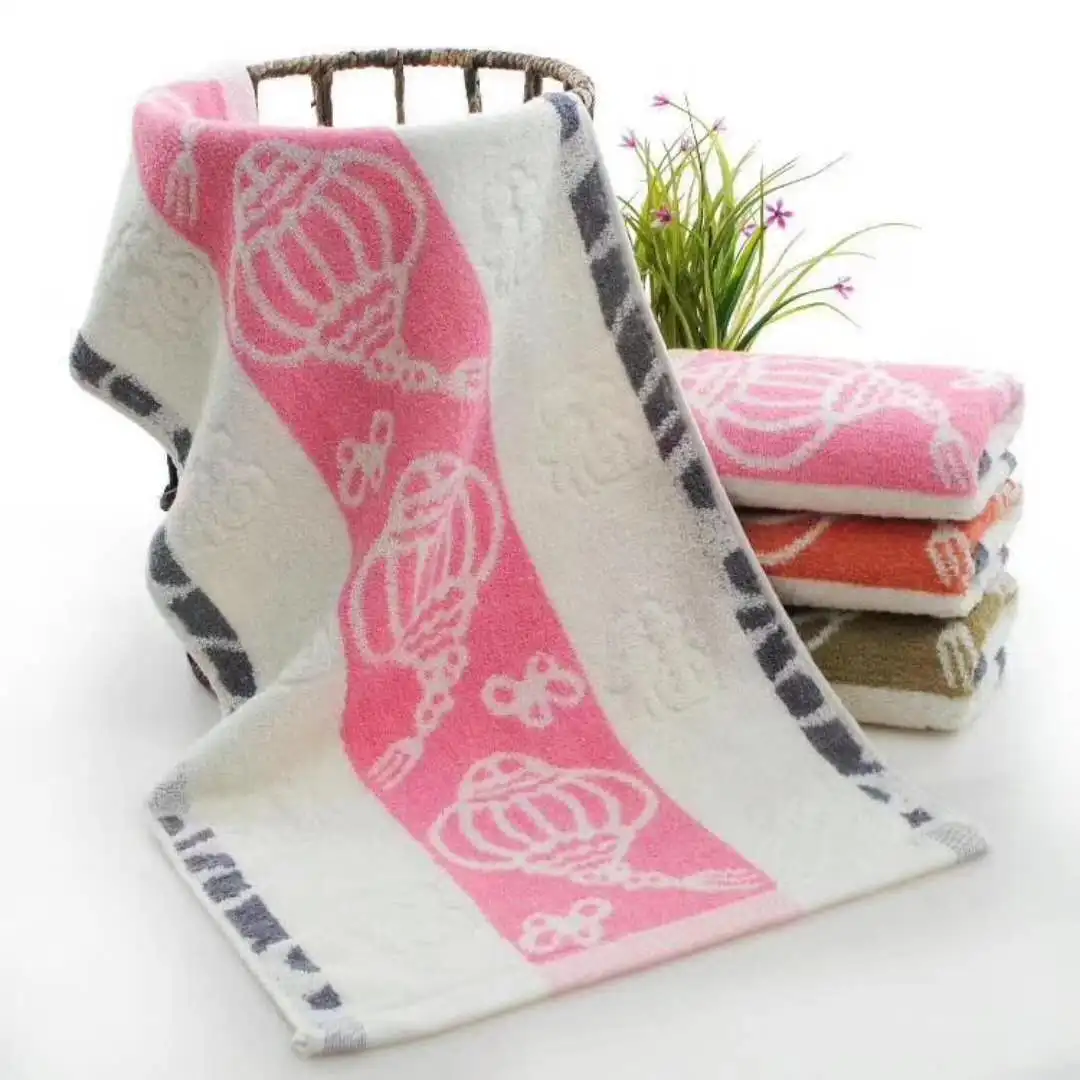 100% cotton Factory wholesale custom Cotton plain dyed terry yarn dyed  quick drying cotton yarn dyed towel