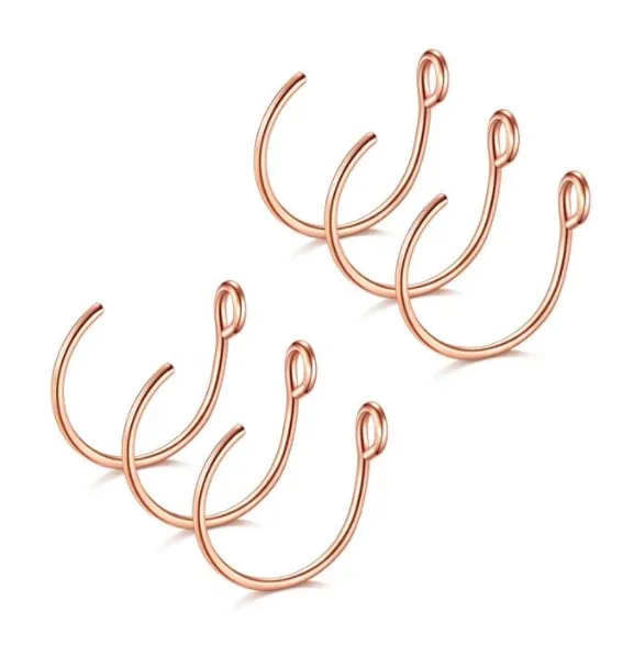 False nose ring artificial perforated jewelry 8mm nose rings nose piercing