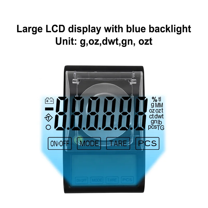 High quality jewelry weighing scale for gold digital pocket jewelry scale 0.001 g with lid jewelry weighing scale