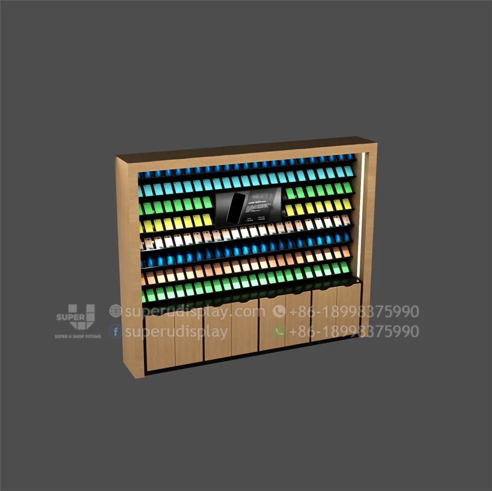 
Cell Phone Shop Accessory Showcase Display Cabinet Cellphone Display Shelves Retail Fit Outs Home Appliance Shop Interior Design 
