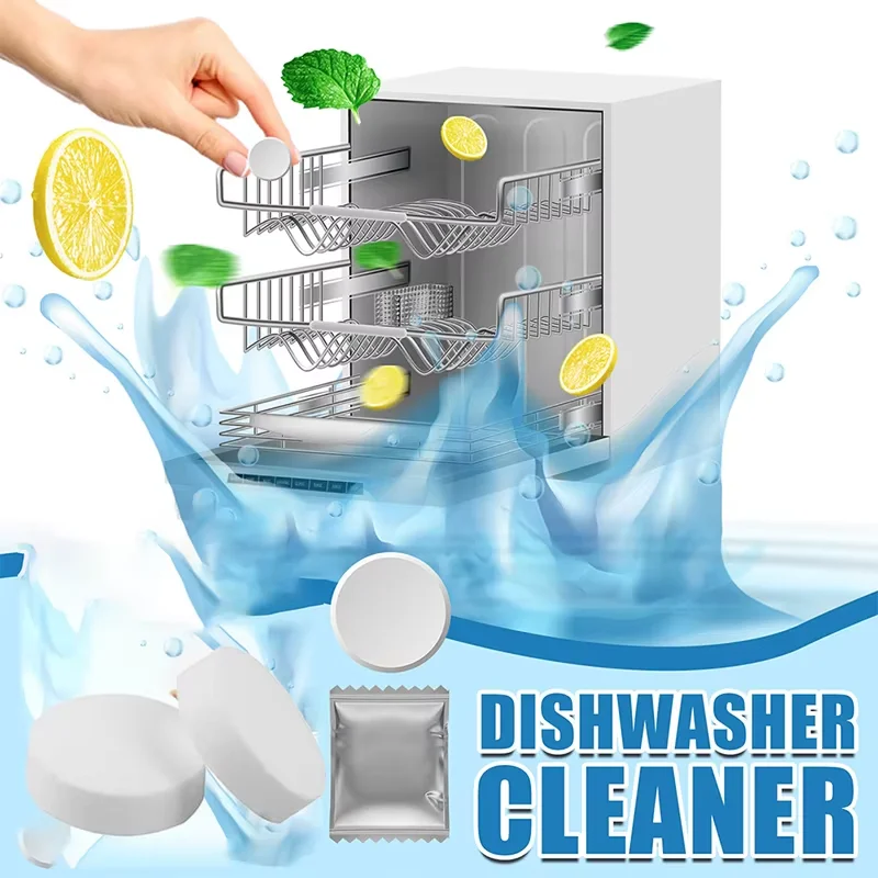Customized Eco-Friendly Biodegradable Dishwasher cleaning tablets Wholesale  For Kitchen Dishwasher cleaner
