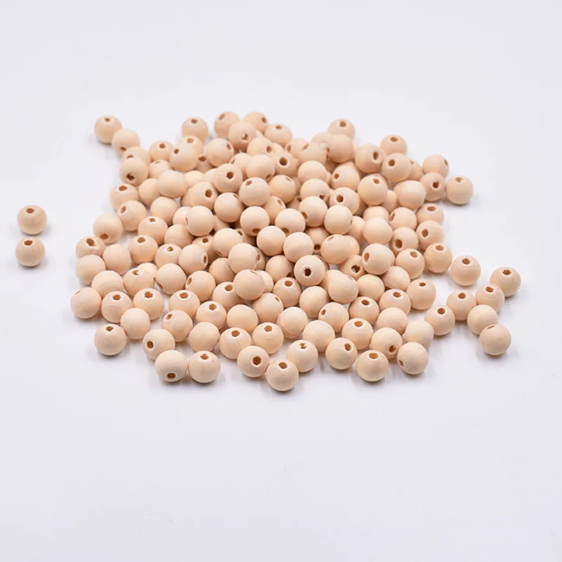 Фабричный поставщик, домашний декор, экологичные натуральные деревянные бусины оптом