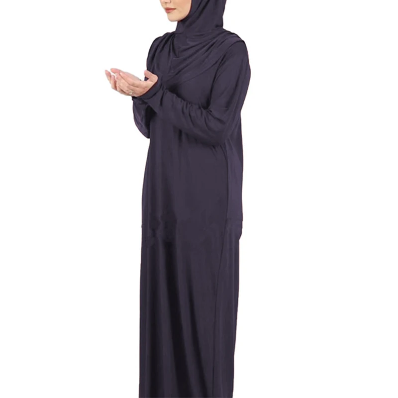 Islamic Muslim Women Prayer Dress Dubai Khimar Long Hijab Jilbab Islamic Overhead Abaya