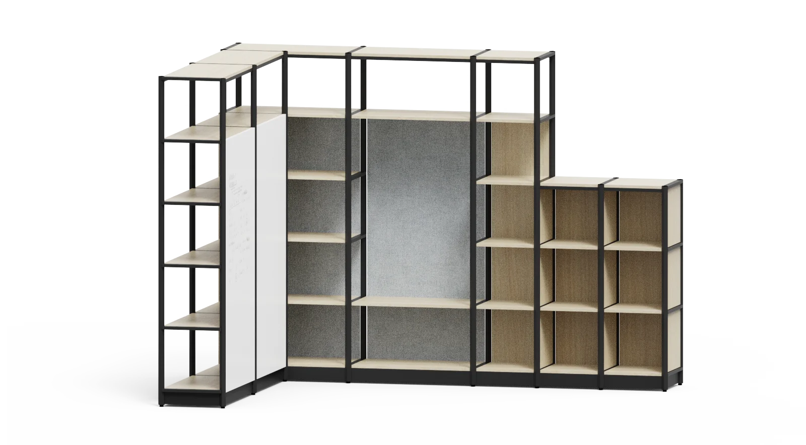 Customized Bookshelf Design Wooden Display Rack Bookcase Bookshelf Rear Panel