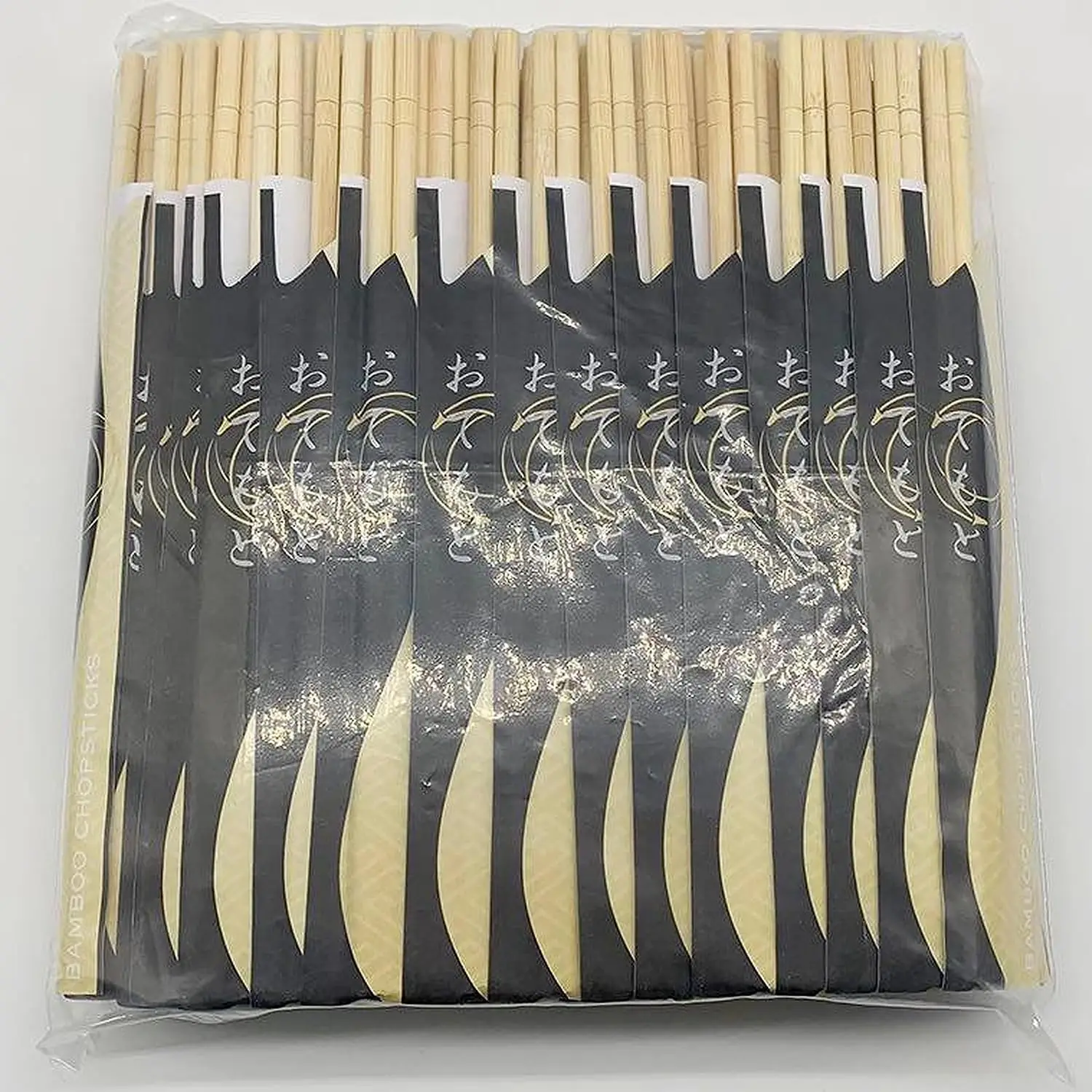 Factory Wholesale Custom Bulk Round Bamboo Chopsticks Short Paper sleeve Bamboo Wooden Chinese Chop sticks