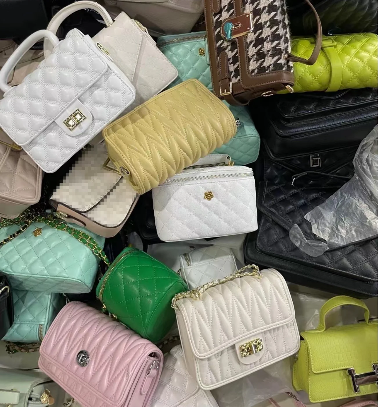 AA+ Cheap used bags bales for women shoulder bag bales cheapest hand bags in bulk