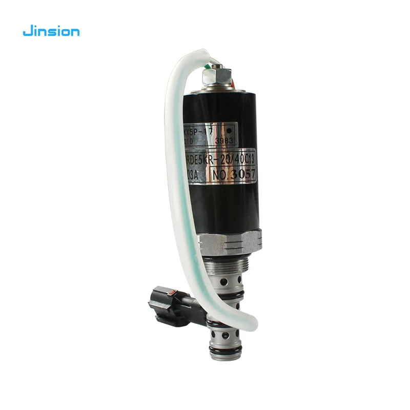 JINSION Excavator Accessories ZY200-2 Hydraulic Pump Solenoid Valve KDRDE5KR-20/40C13-203A SKX5P-17-210 for SUMITOMO 200-2
