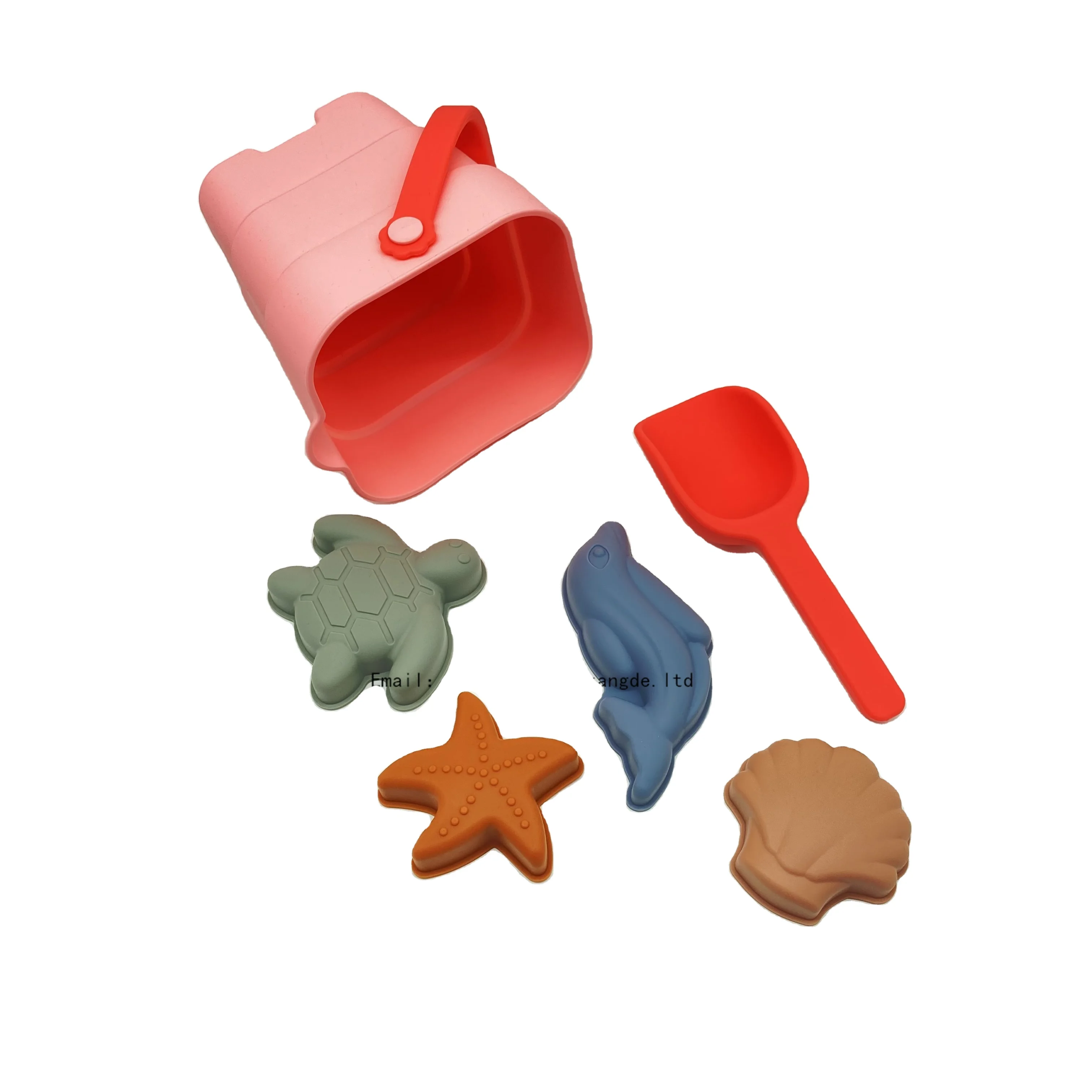 Новый набор складных пляжных ковшей из силикона, Детские Портативные игрушки для улицы