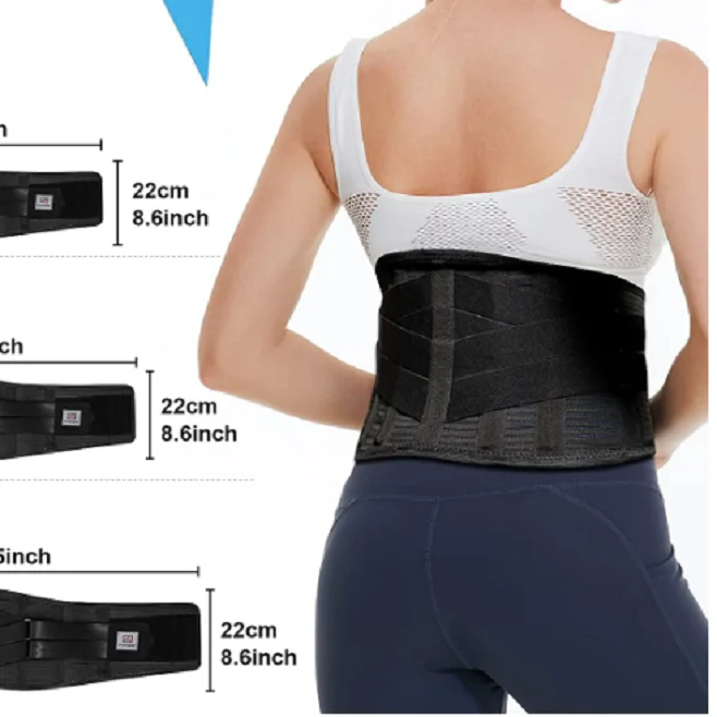 XXL Size Elastic Neoprene and Leather Lumbar Support Belt Adjustable Fitness Sauna Slimming Loss Weight for Adults