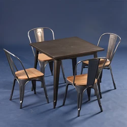 (SP-CT675) High quality coffee shop dining uesd restaurant furniture restaurant table chairs