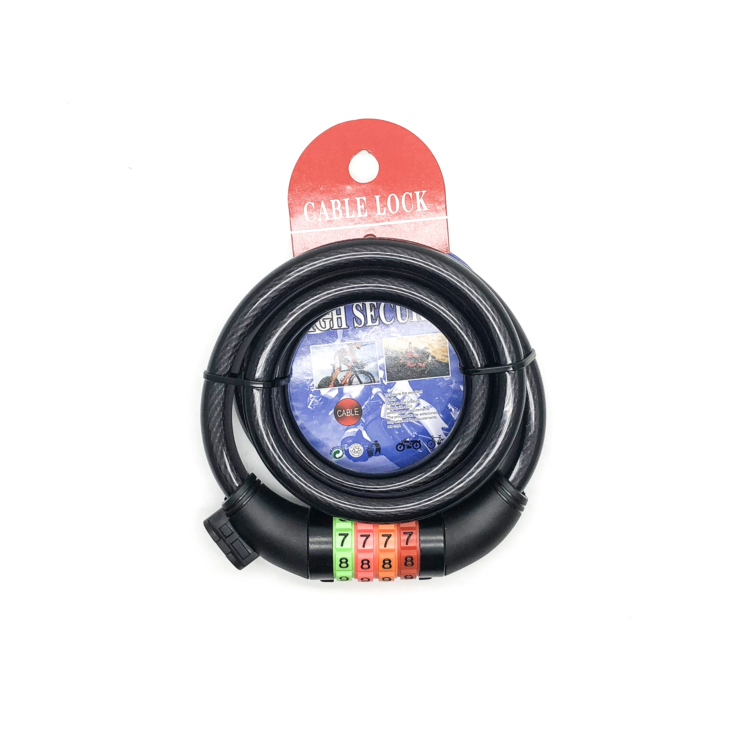 Digital Combination Bike Cable Lock Bicycle Lock