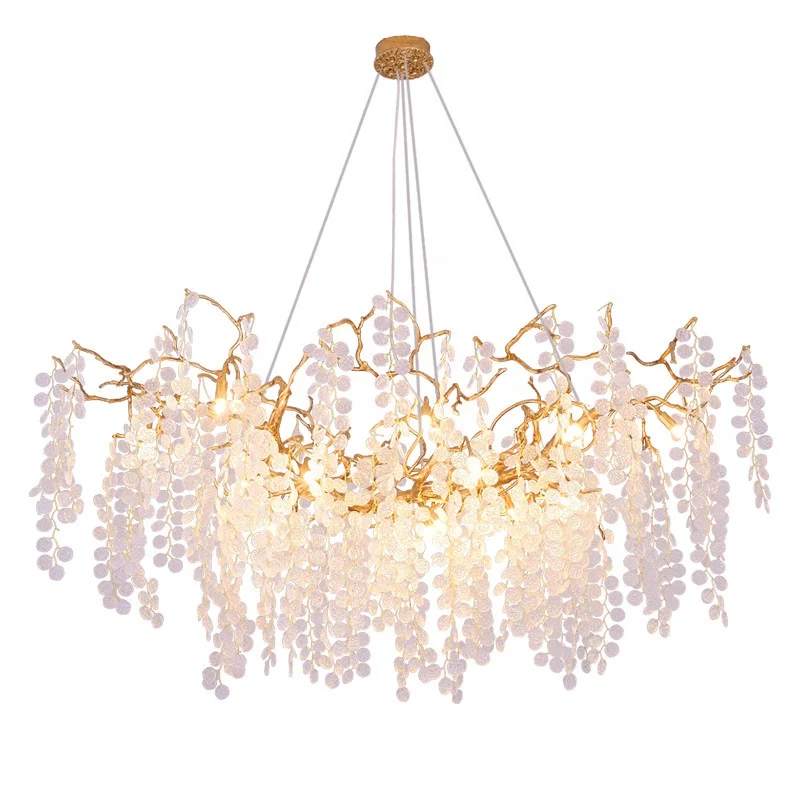 Modern Luxury LED Crystal Chandeliers For Living Room Decoration Lamp Kitchen Dining Living Room Hall Indoor Hanging Lighting