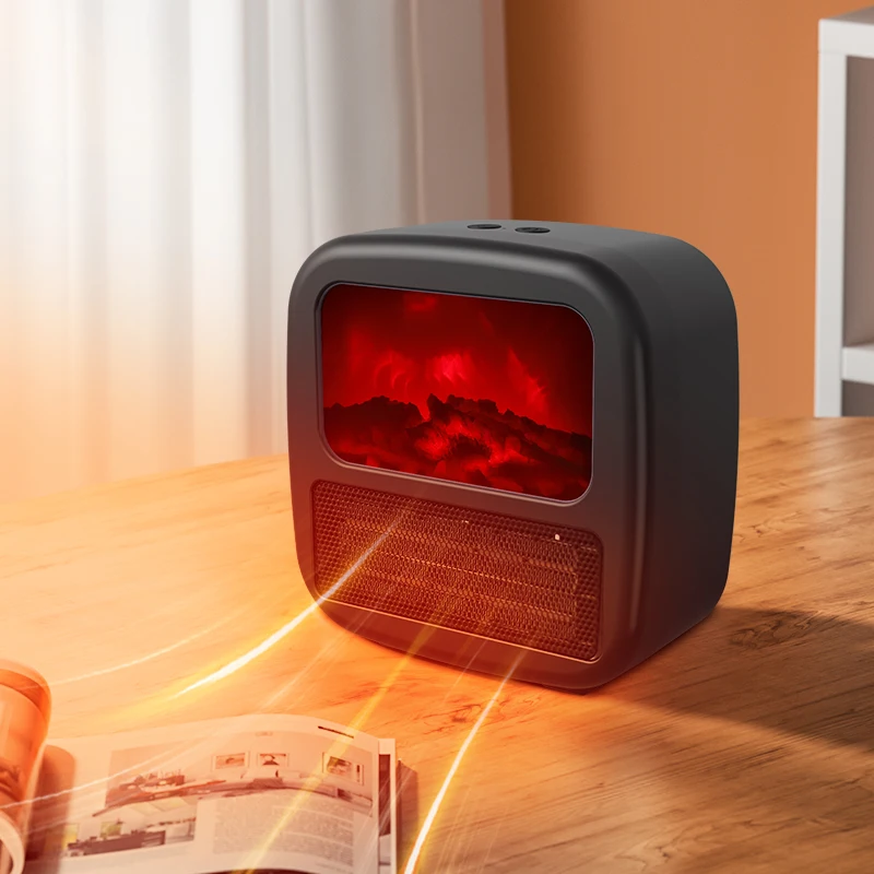 Mini Heater Desktop Ptc Ceramic Fan for Home Winter Portable Room Space Air Electric With Overheat protection
