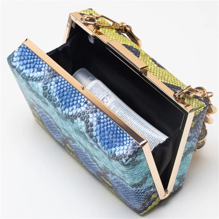 Individuation Trend A great variety of models Ladies Python Print Leather bag Snake Skin Crossbody bag Handbag