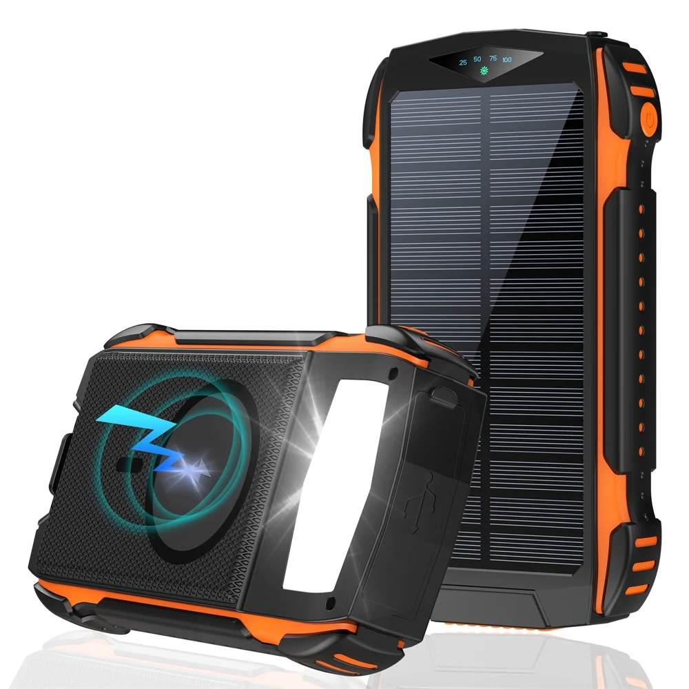Solar Charging High Capacity Portable Waterproof Strong Camping Light Outdoor Magsafing Solar Power Bank