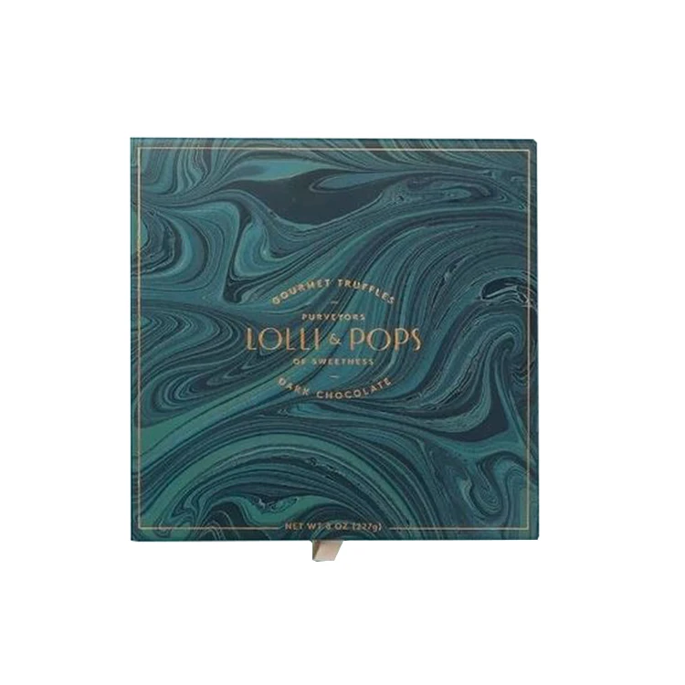 Luxury Custom Handmade Magnetic Closing Gift Cardboard Divider Packaging Sweet Chocolates Box