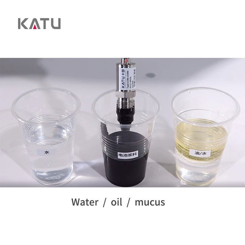 Компактный емкостный электронный выключатель уровня жидкости KATU может измерять частицы масел и воды из семян