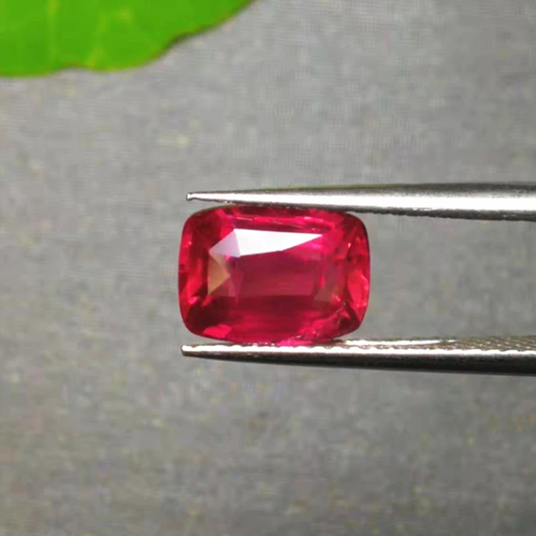 Beautiful Red Color Ruby Loose Stone Jewelry 3.1ct Natural Unheated Ruby Gemstone