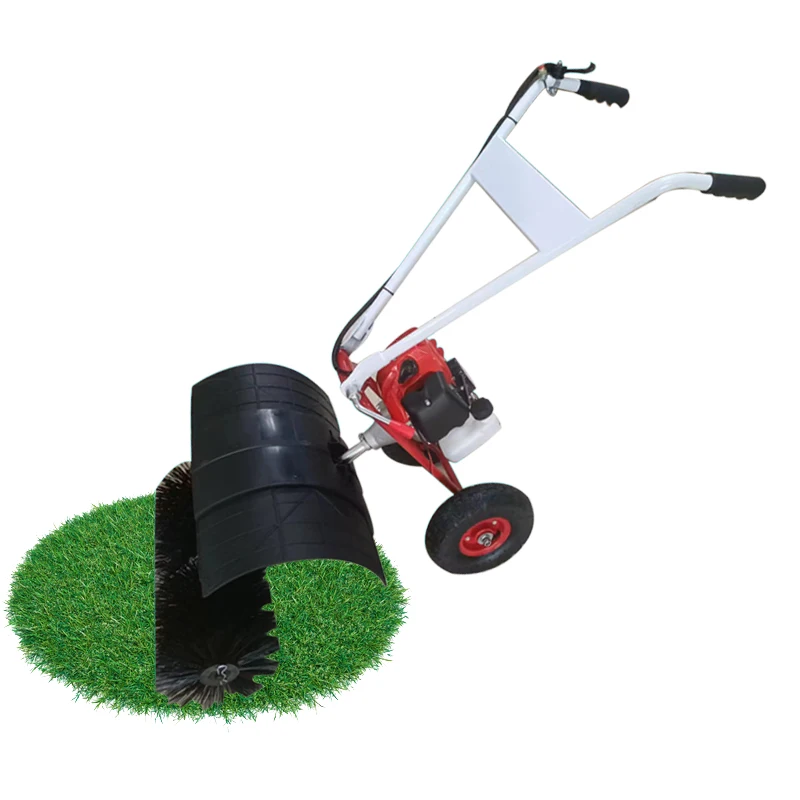 Hot Sale High Performance Gasoline Power Outdoor Road Street Broom Sweeper  Gear Core Artificial Grass Floor Sweeping