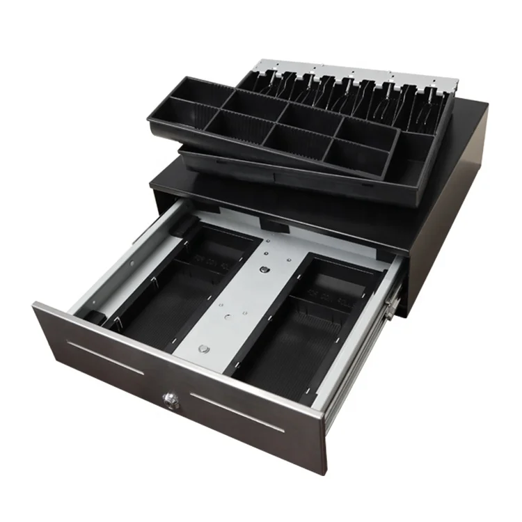 SK-415HA High End 4,5,6,8-bill 8 Coins Supermarket Use Safe Cash Register square Pos Cash Drawer
