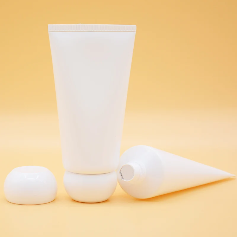Sunscreen Cream Tube Cosmetic Soft Tube Empty Plastic Factory Wholesale 30ml 50ml 60ml 75ml Domed Screw Cap Custom Color Round