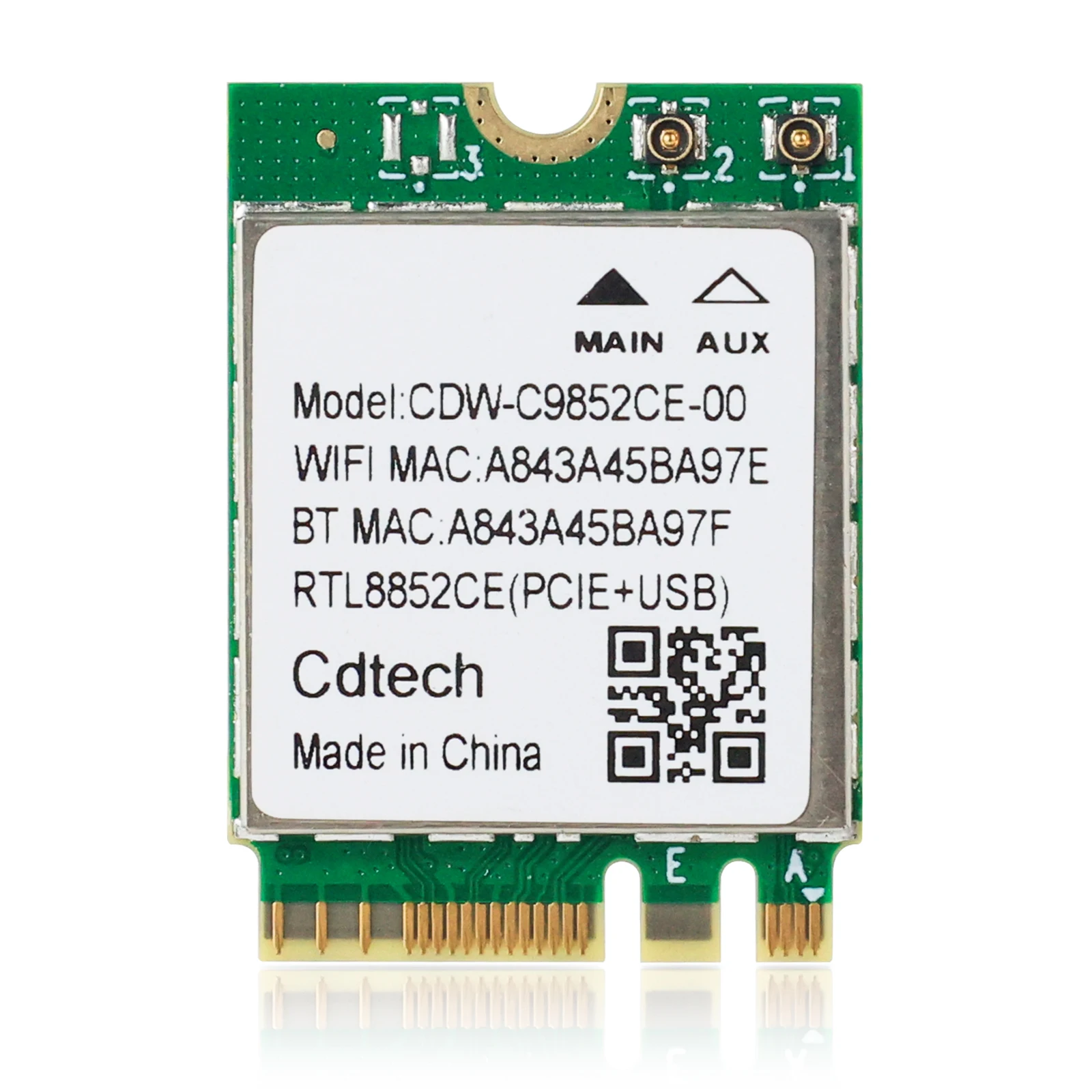 EDUP EP-RTL8852CE 2402Mbps WiFi 11ax BT5.3 Module High Performance PCI Express Network Card