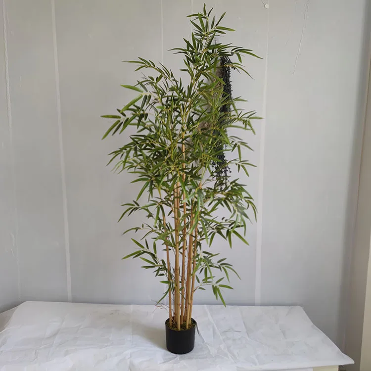 2021 Cheap Indoor Outdoor Eco-Friendly Real Touch Factory In Stock Artificial Bamboo Tree For Outdoor Decor