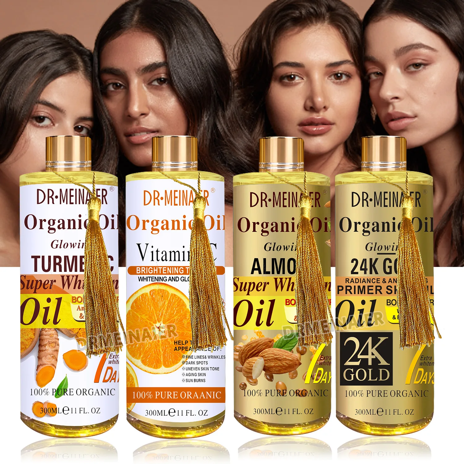 Wholesale organic carrot whitening skincare moisturizing facial and body massage serum oil