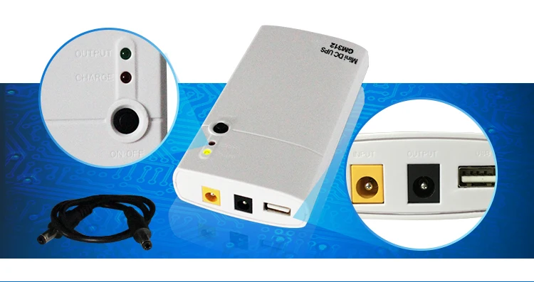 Portable Ups Power Battery Dc Mini Ups 12v For Telecom Wifi Router Security Cctv Camera GM315 Mini Dc Ups