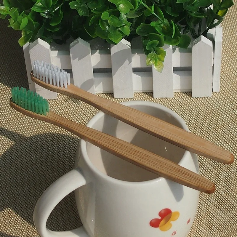 Biodegradable Hotel Disposable Wholesale  Bamboo Toothbrush for Adult Oral Care