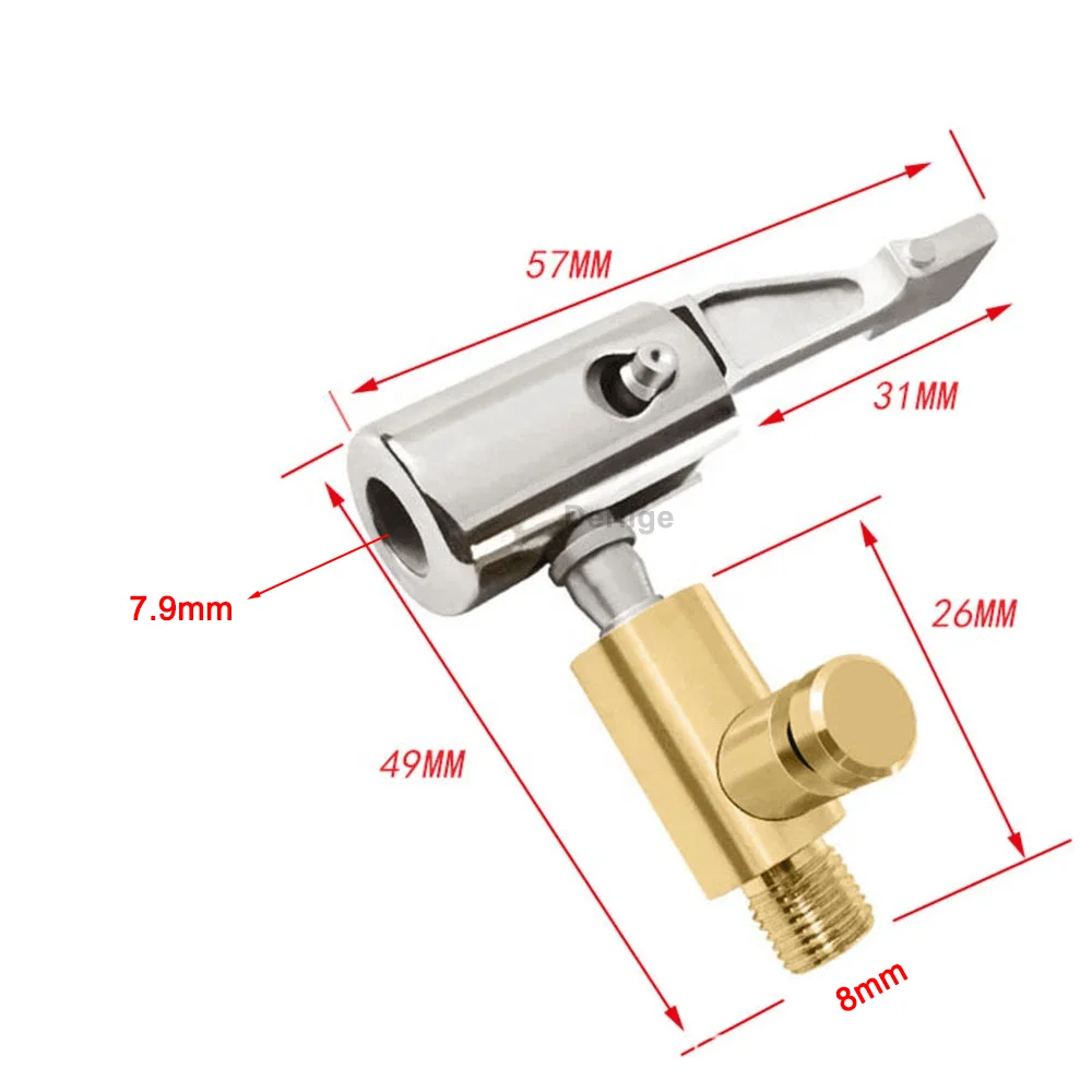 Portable Inflatable Pump Connector for Car Tire Air Chuck Compressor can be deflated Tire Inflator Tire Chuck for Hose Repair