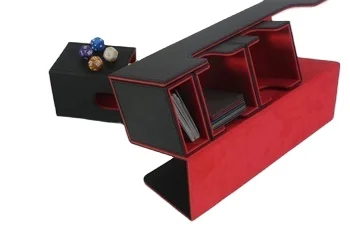 pu Leather velvet 300 +MTG Card Game Sleeves  Deck Box Trading Card Case Card Game Box