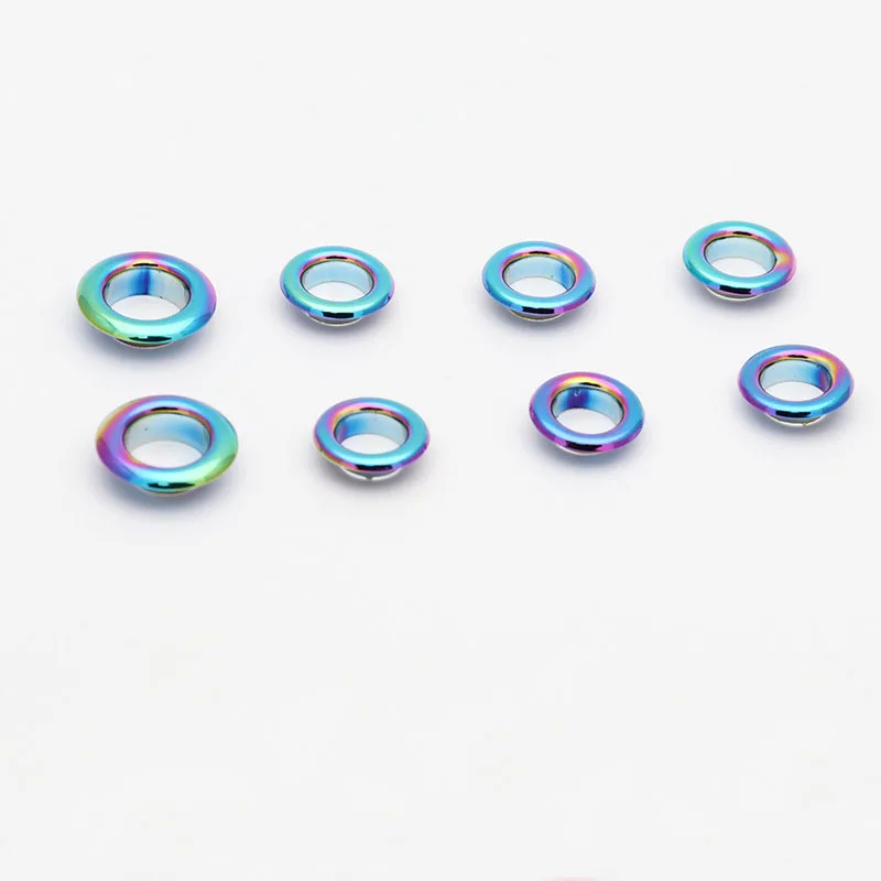 Hot selling colorful metal grommets with washer brass eyelet for garment
