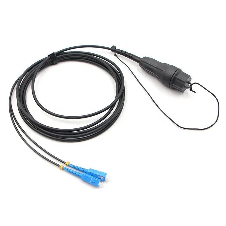 FTTA Outdoor 2 4 core outdoor fiber cable tpu armored cable connectors armored fiber optic patch cord for RRU
